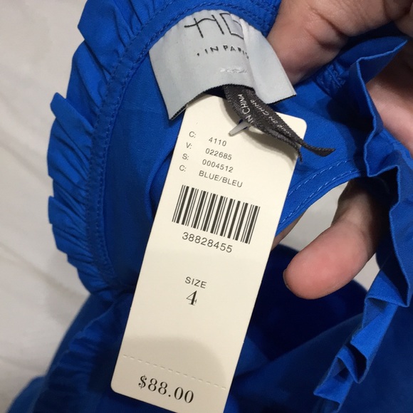 HD in Paris blue ruffle blouse - Picture 4 of 4